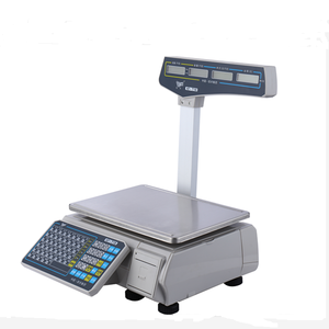 Báscula Digital Inteligente con Impresora, Pantalla LCD, Precisión de 5g, ABS+Acero Inoxidable para Código de Barras KF-T18 - Product Image 1