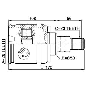 Arbre de transmission TO-9215 Joint CV intérieur Toin-ACA38RH 27X40X24 Acier pour <span class=keywords><strong>Toyota</strong></span> <span class=keywords><strong>Alphard</strong></span> <span class=keywords><strong>ANH10</strong></span> MNH10 2002-2008 Utilisé pour <span class=keywords><strong>Toyota</strong></span> Alpha - Product Image 6