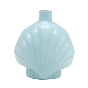 10oz Sea <strong>Shell</strong> <strong>Shaped</strong> Aromatherapy Bottle <strong>Reed</strong> <strong>Diffuser</strong> Glass Bottle with Rattan Sticks HAODEXIN