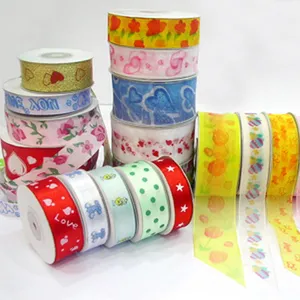 Wholesale High Quality Printing Polyester Double Faced Satin Ribbon
