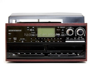 Đồ trang trí bằng gỗ Máy hát đĩa than hai đĩa - Product Image 5