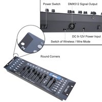 Console DMX512 sans fil en promotion 2026 – Contrôleur d'éclairage de scène DJ DMX sans fil avec 192 canaux pour éclairage de scène DMX