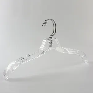 Swivel Hook Clear Plastic Kleding Hanger Economie Plastic Transparante Hanger