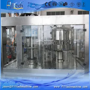 Monobloc automatique processus de fabrication de l'eau en bouteille boisson liquide machine de remplissage prix