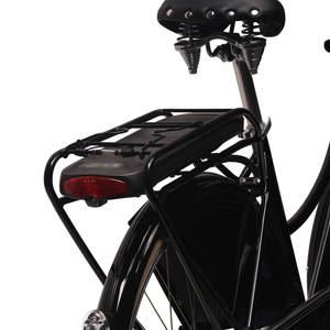 Bicicleta eléctrica de ciudad calificada para hombre adulto, con protector de vestido, color negro - Product Image 4