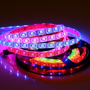 16.4ft <span class=keywords><strong>SK6812</strong></span> individuellement adressable bande de lumière led DC5V 300 led éclairage intelligent rvb pixel - Product Image 4