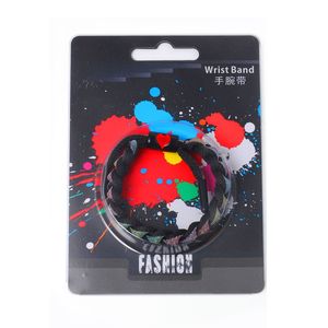 Farbenfrohe Glitzer Schwarz-Weiß Holographisch Reflektierende Liebe Männliche und Weibliche Studenten Mode Spitze Handgewebtes Armband - Product Image 4