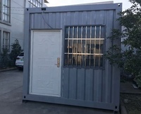 Maison préfabriquée mobile de luxe de construction rapide, conteneur d'expédition modulaire portable de 20 pieds 40 pieds, maison de bureau