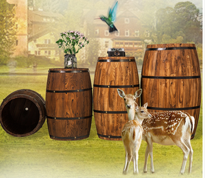 สวนกลางแจ้งตกแต่ง barrel ตกแต่งถัง - Product Image 3