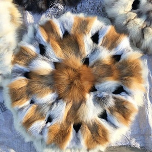 フォックスファークッション高級ファースロー枕ソファソフトフィーリングフォックスぬいぐるみ枕カスタム枕ケース家庭用 - Product Image 1