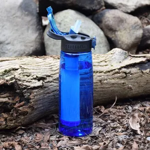 Nouvelle Bouteille d'Eau Alcaline Sportive Portable Sans BPA avec Filtre et Paille, à Hydrogène, Modèle 2026 - Product Image 4