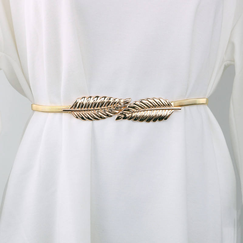 leaf belt gold