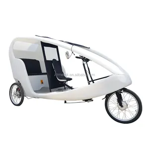 야외 레저 도시 크루저 페달 보조 500W 모터 세 바퀴 전기 Pedicab 택시 자전거