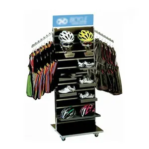 Support de présentoir de casque de <span class=keywords><strong>moto</strong></span> à lattes autoportant pour boutique personnalisée support de présentation d'<span class=keywords><strong>équipement</strong></span> de bicyclette - Product Image 1