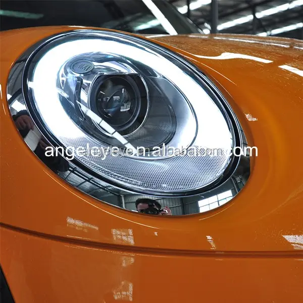 Pour BMW Mini cooper F56 LED lampe frontale Angel Eyes 2014 année SY