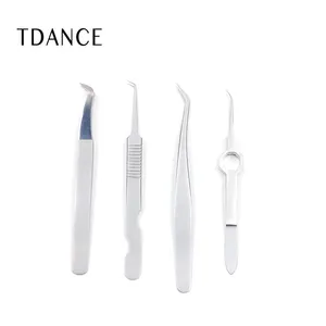 TDANCE 도매 사용자 정의 개인 로고 사용자 정의 속눈썹 확장 족집게 눈썹 족집게 전문 눈썹 족집게