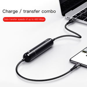 JCX 3-in-1 Multi-funzione cavo di ricarica <span class=keywords><strong>dati</strong></span> presa di vendita calda veloce 3A con rivestimento in PVC intrecciato schermatura certificata da CE ROHS FCC - Product Image 3