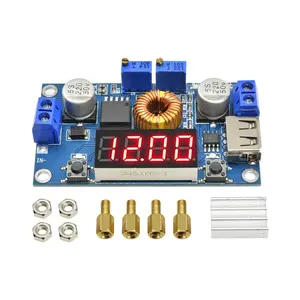 Pengisi Daya Lithium LED 5A CC/CV, Modul Step-Down dengan Voltmeter USB