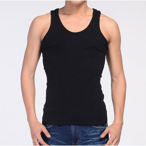 100% cotone lavorato a maglia sottile serbatoio di pianura top in canottiera da <span class=keywords><strong>uomo</strong></span> all'ingrosso - Product Image 3