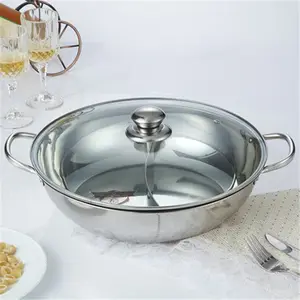 Bester Edelstahl Shabu-Shabu Isolierter Hot Pot Mit Teiler Zum Verkauf