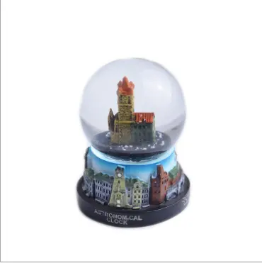 Praag Crystal Ball Souvenir Toeristische Souvenir Home Decoratie Sneeuw Bal