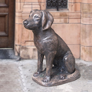 Patung Anjing Poodle Mainan Ukuran Asli dari Perunggu untuk Dekorasi Taman atau Rumah - Product Image 5