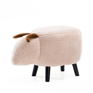 Nouvelle Arrivée Enfants Changement Chaussures Tabouret Conception Bois Moutons <span class=keywords><strong>Pouf</strong></span> - Product Image 1