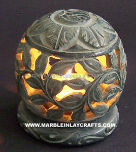 Portavelas Decorativos de Piedra de Savia Hechos a Mano para Regalo de Navidad - Product Image 1