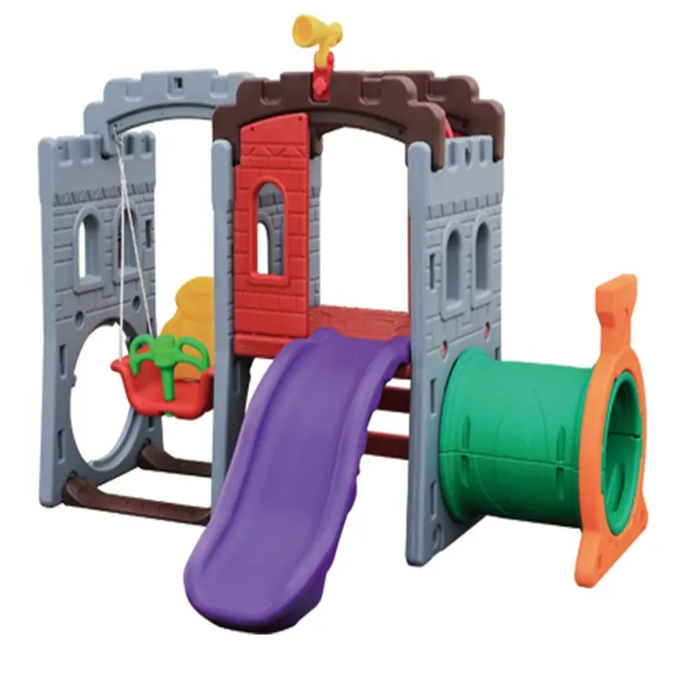Hot Sale Kindergarten Children Plastic Slides Kids Outdoor Playground