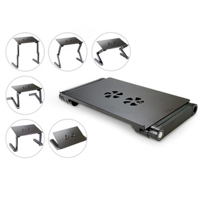 Portátil ajustable de aluminio de escritorio del ordenador portátil/de ventilación/w/CPU ventiladores y Extra grande Mouse Pad lado montaje - Product Image 4