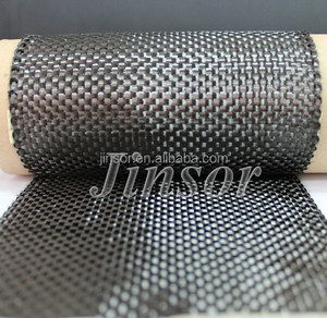 Jinsor 3k 12k Ruban tissé en fibre de carbone ignifuge écologique de 100mm de largeur pour une utilisation artisanale en plein air de voiture de haute résistance - Product Image 1