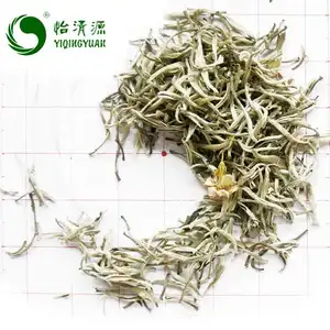 Spring Natural Jasmine Flavor single bud White silver Needle tea