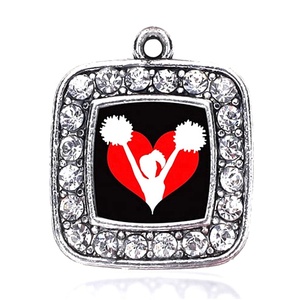 Nouveau À La Mode De Noël Décorer Bijoux En Métal Center Coeur De Danse <span class=keywords><strong>Majorette</strong></span> Acclamation Charme Pom-Pom Girl Pendentifs - Product Image 2