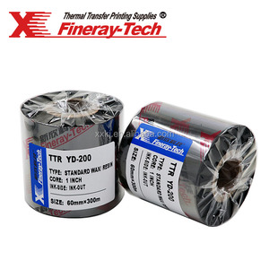 Xinxiang fineray cera resina negro blanco etiqueta fluorescente UV transferencia térmica <span class=keywords><strong>ropa</strong></span> cinta - Product Image 6