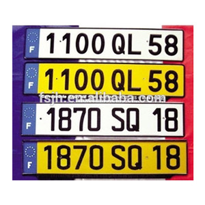 Plaque d'immatriculation française en gros, plaque d'immatriculation de voiture européenne, haute qualité - Product Image 1