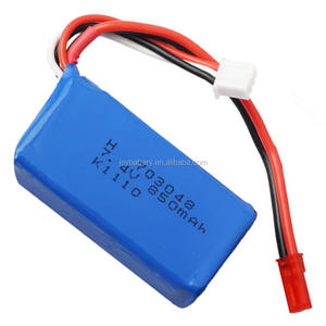 Bateria de Polímero de Lítio 703048 2S 7.4V 850mAh 20C para Quadricóptero V912 V262 V333 V353 BQ202 U829X - Product Image 5