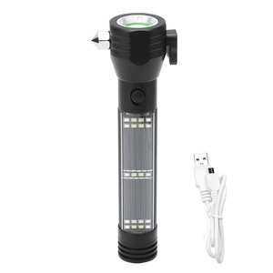 <span class=keywords><strong>Linterna</strong></span> de Seguridad Recargable USB Boruit, <span class=keywords><strong>Linterna</strong></span> <span class=keywords><strong>Solar</strong></span> Multifunción con Brújula - Product Image 2