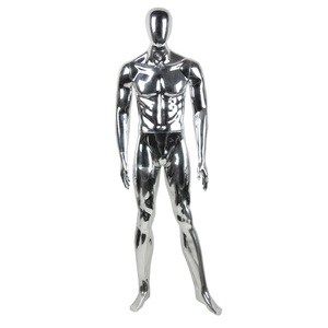 Male Full Body Plastic Mannequin - 72 Inch Egg Head Display Form With Movable Head, White (SM1 WHT) - View #5