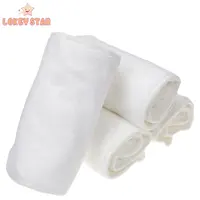 Lokeystar-almohadillas de microfibra lavables reutilizables, 4 capas, súper absorción, insertos para pañales