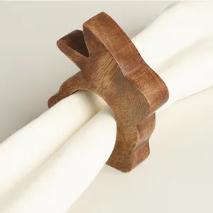 Дешевые и красивые пасхальные подарки, деревянное кольцо для салфеток