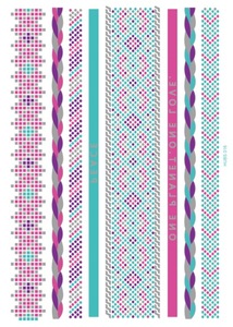 Braccialetto metallico boho flash tatuaggio corpo oro <span class=keywords><strong>tatuaggi</strong></span> oro, argento, flash metallizzato <span class=keywords><strong>tatuaggi</strong></span> temporanei catena - Product Image 2