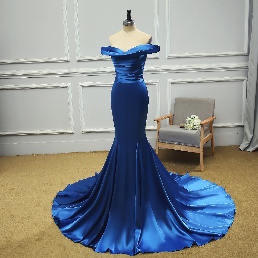 Royal Blue Mermaid Off Shoulder Shinny Satin Women's Evening Dress Top Quality Evening Gowns| Alibaba.com Royal Blue Mermaid Off Shoulder Shinny Satin Women's Evening Dress Top Quality Evening Gowns| Alibaba.com