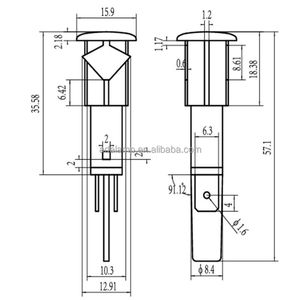 12V 36V 110V 220V Led Light 12 Mét Dia. A-14-3 Led 24V Chỉ Số Đèn - Product Image 6