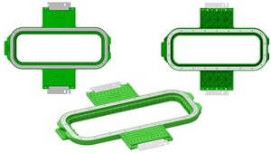 High Quality Tajima Magnet Frames Size 4.25"x13" ,Tajima Mighty Hoop Magnetic Embroidery Hoop - Product Image 3
