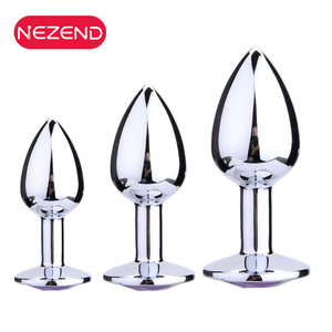 Popolare <span class=keywords><strong>Plug</strong></span> Anale in Metallo di Alta Qualità con Diamante per Giochi BDSM, Giocattolo Sessuale per Masturbazione Maschile - Product Image 6