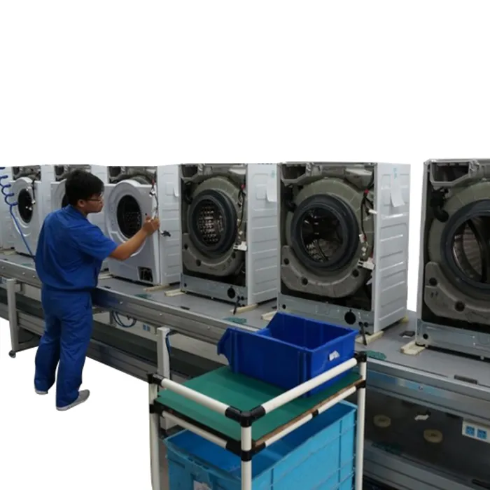 ローラーラインコンベアJOHNSKUNG洗濯機組立ラインコンベア生産ライン