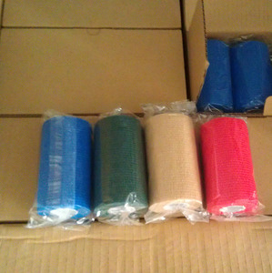 Hot Bán Thú Y không thấm nước đàn hồi băng quấn băng cho vật nuôi tự dính kết dính băng y tế - Product Image 4