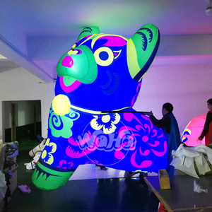 Costume chinois de 12 signes du zodiaque, mascotte <span class=keywords><strong>gonflable</strong></span> de style chinois, dessins animés mobiles, pour la décoration d'événements - Product Image 6