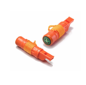 Bussola Multifunzione 5 in 1 con Specchio, Acciarino, Spazio di Archiviazione e Fischietto di Sopravvivenza - Product Image 1