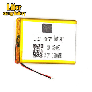 Plug 1.0-2 P 354080 Ultra-thin polymer lithium battery 1500 mah outdoor lighting 3.7 V equipment medical with ntc - Product Image 2